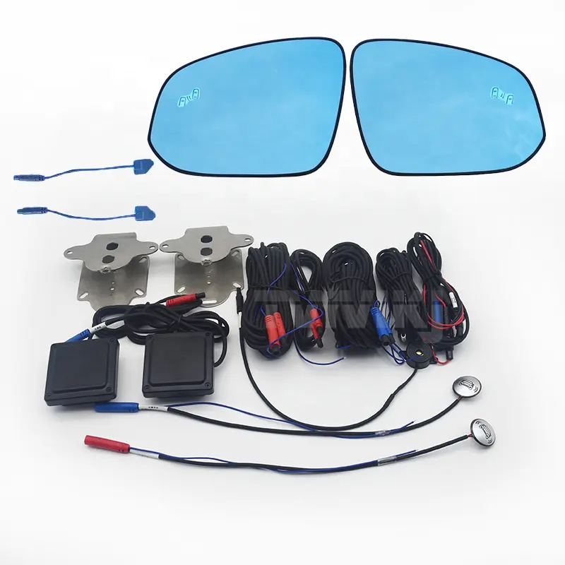 Kaca Spion Samping Lensa Kaca Biru Deteksi Titik Buta Membantu untuk TOYOTA Fortuner RAV 4 IV 2016-2021 Cermin Mobil Anti Silau