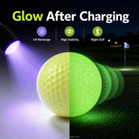 Balles de golf lumineuses Premium XJT, balles de golf fluorescentes qui brillent dans le noir, balles d'entraînement pour l'entraînement nocturne, fournisseur en gros personnalisé