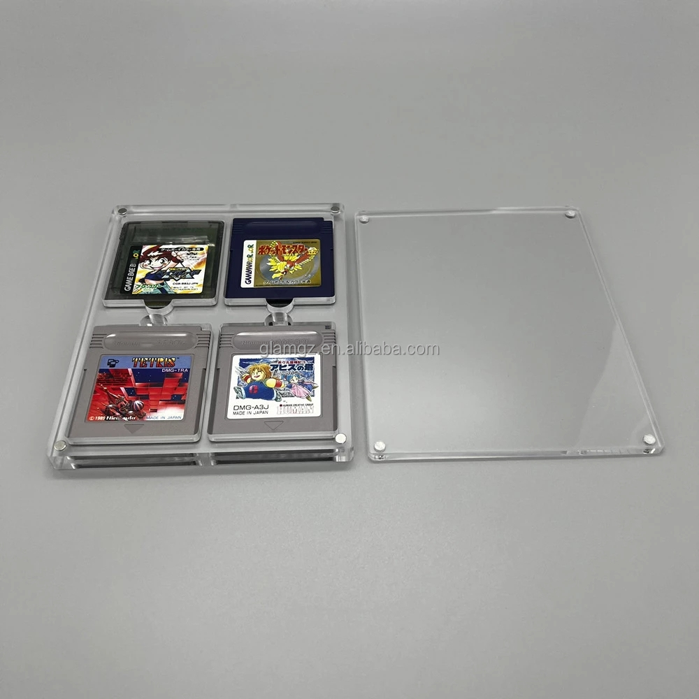 Étui de présentation moderne en acrylique transparent pour cartes
