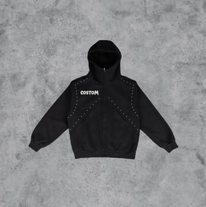 Sudadera con Capucha de Felpa para Hombre, Gruesa, 100% Algodón, Corte Holgado, Cierre de Cremallera, Personalizable con Estampado/Bordado - Product Image 5