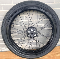Ruedas Supermoto Woodniu Racein de 17 Pulgadas para Surron Light Bee, Juego de Ruedas para Carretera, Ruedas de Motocicleta con Radios