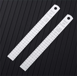 <span class=keywords><strong>Règle</strong></span> métallique en acier inoxydable, vente en gros d'usine, 15cm,20cm,30cm, avec logo, pour école - Product Image 6