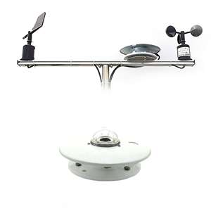 Pyranomètre solaire thermique à double lentille CDG-11B <span class=keywords><strong>TBQ</strong></span>, capteur de station météo, boîtier en alliage d'aluminium, plage de mesure 0-2000W/m - Product Image 2