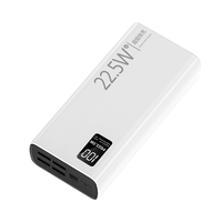 Batterie externe portable haute capacité personnalisée 10000 mAh avec charge rapide, stations d'alimentation 30000 mAh et 20000 mAh, puissance de sortie 10 W et 20 W