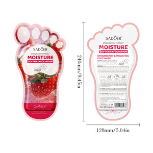 <span class=keywords><strong>Masque</strong></span> <span class=keywords><strong>exfoliant</strong></span> pour les pieds à la fraise, élimination des peaux mortes, <span class=keywords><strong>masque</strong></span> pour les pieds pour éliminer les callosités, pour les talons secs et craquelés, soin des pieds à domicile, pédicure - Product Image 6