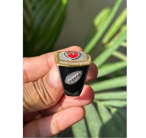 Custom Letter Hip Hop Moissanite <b>Ring</b> San Francisco 49ers Inspired 925 Sterling <b>Silver</b> Luxury Statement Jewelry - Product Image 4