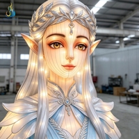 Lanterne LED personnalisée étanche, sculpture de déesse elfe fantastique, pour festival, exposition immersive dans les parcs à thème