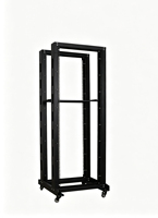 Baie de serveur mobile ouverte à double colonne 19 pouces 47U 550*2200*600MM en acier laminé à froid SPCC, profondeur 600 mm
