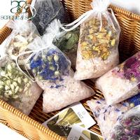 Garam Mandi Kristal S&Soak Natural Himalayan Essential Oil Aroma Lavender dengan Vitamin C dan Vitamin E, Kemasan Dapat Disesuaikan