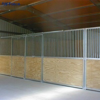 Écuries portables pour chevaux à prix réduit, faciles à démonter, utilisables comme boxes temporaires en HDPE avec toit, longue durée de vie