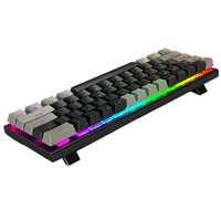 Clavier de jeu OEM RGB 61 touches en stock Clavier de jeu optique 60% coloré rétroéclairé Claviers de jeu mécaniques