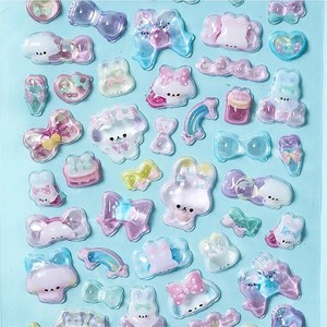 Bulk Supply Eco Friendly <b>Waterproof</b> Thick Custom 3D Puffy <b>Sticker</b> Dome <b>Sticker</b> for Gift Packaging Decoration - Product Image 1