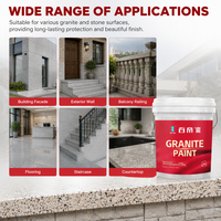 Peinture Granit Liquide, Émulsion Acrylique Pure, Finition Pierre Naturelle, Revêtement Décoratif pour Murs Extérieurs, Application au Pistolet