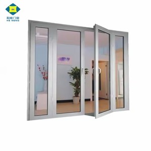 Moderne Amérique Standard Insonorisé Étanche Double-Gazed UPVC Porte battante Pliante <span class=keywords><strong>Grille</strong></span> Ouverte Design Extérieur Fait Verre - Product Image 6