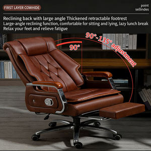 High Back Leather boss <b>Office</b> Swivel <b>Desk</b> Chair Reclining Massage Ergonomic <b>Office</b> Chair with Caster Wheel - Product Image 3