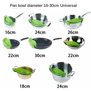Wholesale Silicone Clip-On Pasta Strainer for Pots & <b>Pans</b>, Heat Resistant Colander Vegetables Noodles, Cooking Kitchen Gadgets - Product Image 2