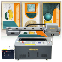 Mimage A1/A3 UV6090 caja del teléfono fabricante de la máquina Plotter impresión acrílico Metal madera vidrio botella Golf pelota impresora