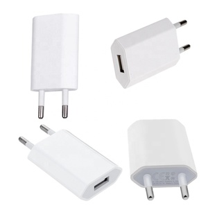 Alta calidad portátil sobrecarga IC protegido 5W 5V 1A carga rápida EE. UU. UE enchufe Puerto USB adaptador de pared <span class=keywords><strong>cargador</strong></span> para teléfono móvil - Product Image 2