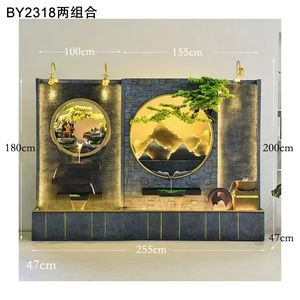 Grande ed Elegante <span class=keywords><strong>Fontana</strong></span> a Parete d'Acqua in Resina Ornamento da Giardino per Esterni per Cortile e Terrazze in Stile Artificiale - Product Image 3