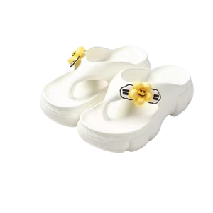 Tongs Eva pour femmes, anti-odeurs, imperméables, respirantes, légères, pour la maison, à semelle épaisse, à bout ouvert, motif tournesol, toutes saisons - Product Image 4