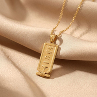 Meilleure Vente Collier Personnalisé avec Nom Hieroglyphique Égyptien Ancien, Bijou Anti-ternissement en Acier Inoxydable 316L, Collier Sur Mesure