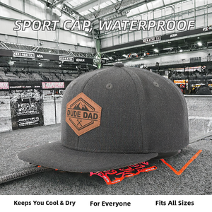 Casquette de baseball ethnique en velours de haute qualité de marque populaire, respirante, imperméable, réglable, pour sports de plein air, motif feuille de léopard - Product Image 2