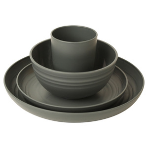 Ensemble de vaisselle en plastique écologique de style européen avec incrustations dorées pour restaurants, hôtels, occasions Horeca - Product Image 2