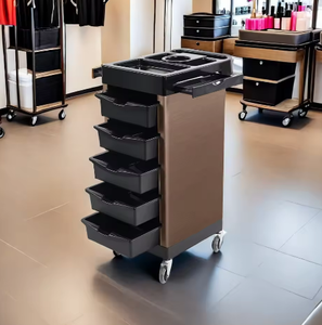 Rolling Hair Salon <b>Trolley</b> Cart with 5 Drawers, Mobile Beauty Salon Storage Organizer Cart for Barber Shop Spa - Product Image 3