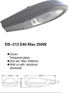 Lampu Jalan 100W-250W E40 <span class=keywords><strong>HPS</strong></span> lampu luar ruangan aluminium kustom untuk daya pabrik catu daya AC/DC IP65 - Product Image 6