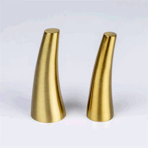 Protège-pieds <span class=keywords><strong>de</strong></span> meubles en métal courbé, embouts coniques en laiton et cuivre pour canapé, <span class=keywords><strong>table</strong></span> basse et siège - Product Image 1