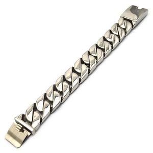 थोक उच्च गुणवत्ता गर्म बेच चांदी टोन स्टेनलेस स्टील पंक भारी पुरुषों के आभूषण - Product Image 4