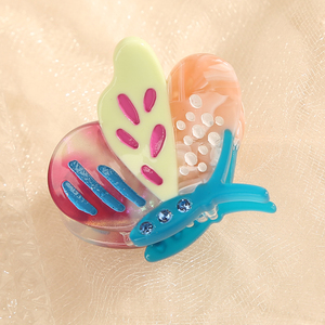 Nouvelle série d'animaux marins mignons, mini <span class=keywords><strong>pince</strong></span> à <span class=keywords><strong>cheveux</strong></span> en acétate de 3,5 cm, <span class=keywords><strong>crabe</strong></span>, tortue, hirondelle, <span class=keywords><strong>pince</strong></span> à <span class=keywords><strong>cheveux</strong></span> douce pour filles - Product Image 3