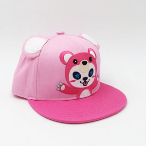 Cá nhân màu Hồng Mickey tai thiết kế Snapback Mũ bóng chày cô gái tùy chỉnh thực hiện cảnh ngoài trời nhung vải lông cừu - Product Image 6