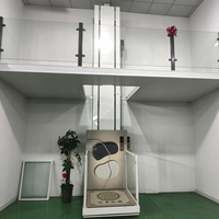 Ascenseur hydraulique compact sur mesure pour maison, installation au deuxième et troisième étage, plateforme élévatrice simple à quatre niveaux