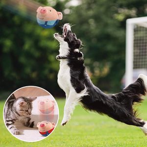 Nuevo Juguete Electrónico Interactivo para Perros con Forma de Cerdo de Dibujos Animados, Recargable por USB, Pelota Saltarina para Mascotas, Juguete de Peluche con Sonido para Perros - Product Image 6