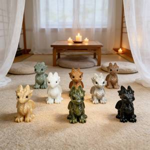 ขายส่ง งานแกะสลักมือรูปมังกรคริสตัล ขนาด 5*8 ซม. หินคริสตัลบำบัด หยก มังกรบิน ของตกแต่งบ้านตามหลักฮวงจุ้ย - Product Image 1