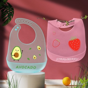 Bavoirs pour bébé en silicone imperméables et ajustables avec récupérateur de nourriture, sans BPA, imprimés de dessins animés mignons, pour l'alimentation - Vente en gros - Product Image 3