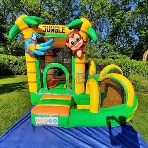 Commercial kids outdoor party jumpers bounce <b>house</b> <b>inflatable</b> jungle castle chateau gonflable safari pour enfants - Product Image 5