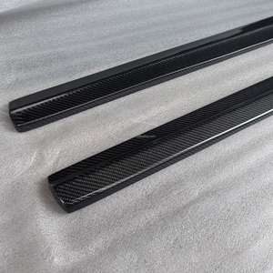 Jupe latérale en fibre de carbone de style OMS pour la série 3 F30 F35 316i <span class=keywords><strong>320i</strong></span> 328i 335i Trofeo Kit de carrosserie de becquet de pare-chocs latéral de mise à niveau - Product Image 6