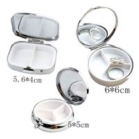Boîte à pilules portable en métal hermétique personnalisée pour le stockage de médicaments et de bijoux, étui de rangement promotionnel pour pilules