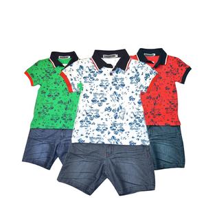 Abbigliamento per Bambini con Logo Personalizzato, Set di Magliette <span class=keywords><strong>Polo</strong></span> a Pois e Jeans con Ancora per Ragazzi in Offerta - Product Image 5