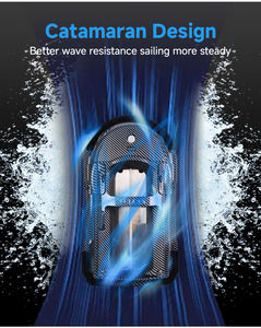 <span class=keywords><strong>Boatman</strong></span> Vulcan <span class=keywords><strong>Pro</strong></span> avec Gps et Sonar Fish Finder Echo Sounder Matériel de pêche 3KG Hopper 500m Télécommande Radio Rc Pilote automatique - Product Image 4