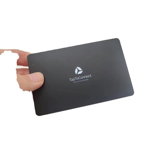 Carte de visite professionnelle NFC CR80 de haute qualité, impression personnalisée, noire, vierge, <span class=keywords><strong>PVC</strong></span>, 213 impressions de <span class=keywords><strong>code</strong></span> QR modifiables - Product Image 2