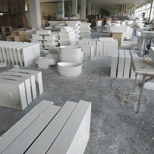 Baignoire autoportante traditionnelle écologique en acrylique, surface solide, hôtel de luxe, pierre artificielle, appartement, douche, baignoire, drain - Product Image 5