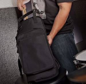 Étui pour baguettes de batterie en tissu Oxford durable, modèle standard pour percussionniste, sac pour maillets, crochets pour floor tom, fermeture éclair noire - Product Image 5