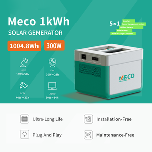 Megmeet <span class=keywords><strong>Meco</strong></span> Estación de Energía Solar de 1kWh y 300W, Sistema Generador de Carga con Panel Solar, Generador de Energía con Batería de 1kWh para el Hogar Predator - Product Image 5