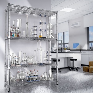 MZG Système d'étagères industrielles à 4 niveaux de haute qualité Support métallique de placard pour laboratoire Stockage de garage à micro-ondes Équipement de stockage de cargaison - Product Image 2