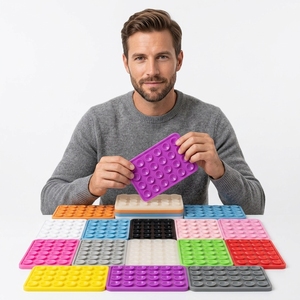Supporto per telefono con ventosa in silicone flessibile, supporto da scrivania bifacciale antiscivolo per selfie e video - Product Image 5