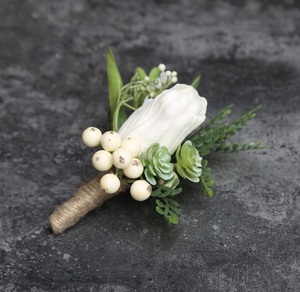 Corsage da Polso e Boutonniere all'Ingrosso per Damigelle e Testimoni, Bouquet da Sposa e Boutonniere per lo Sposo - Product Image 5