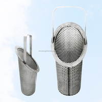 Siphon de sol perforé en acier inoxydable 304 316 personnalisé, siphons de sol cylindriques avec poignée